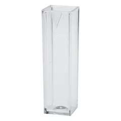 APPROVED VENDOR Vial: Polystyrene, 7.8 in Body Dia, Colorless, Square