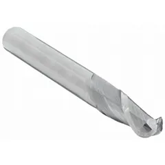 This carbide ball end mill is designed for contouring, slotting, and profiling in aluminum and non-ferrous materials. The ball nose geometry enables smooth curved surfaces and 3D shapes, suitable for mold making, die work, and general machining where fine finishes are required.