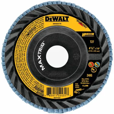 DEWALT HP MAXTRIM Type 27 Flap Disc - High-Performance Flap Discs for All Metals