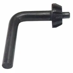 This universal L-handle drill chuck key is designed for use with 1/2 in capacity drill chucks. It features a 5/32 in pilot for secure engagement with the chuck jaws. The key is identified by manufacturer part number 88150/B.