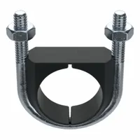Vibration Dampening U-Bolt: 1/4"-20 Thread Size, For Pipe Size 7/8 in, 1 39/64 in Inside Ht, Steel (MPN UB7/8TA)
