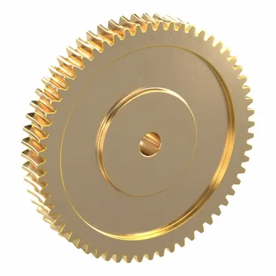 KHK GEARS Worm Wheel: Reduction Ratio 60, Module m 2, Right Hand, 20° Pressure Angle - Metric Worm Wheels