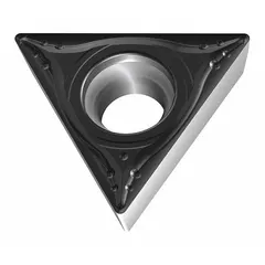 Triangle (T) indexable turning insert with MK4 chipbreaker geometry for effective chip control at medium feed rates. Grade WKK20S is suited for turning, facing, and profiling of steel and cast iron. Designations: TPGT2(1.5)2-MK4 WKK20S and TPGT110208-MK4 WKK20S.
