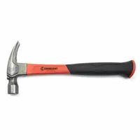 Claw Hammer: Steel, Plain Grip, Fiberglass Handle, 1 lb Head Wt, 13 in Overall Lg, 1 1/8 in Face Dia (MPN 11419C-06)