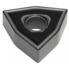 Trigon (W) indexable turning insert for general turning, facing, and profiling operations. Suitable for steel, stainless steel, and cast iron workpieces in CNC lathes and manual machining centers.