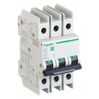 SCHNEIDER ELECTRIC IEC Miniature Circuit Breaker: 63 A Amps, 14kA at 120/240V AC, Screw Clamp, C (MPN M9F42363)