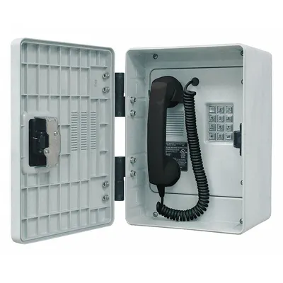 HUBBELL GAI-TRONICS Telephone: Surface Mount, Rugged Phones for Haz Areas, Keypad, 256-001LDSK - Rugged Phones for Hazardous Areas