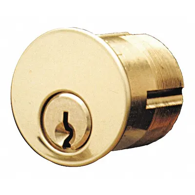 KABA ILCO Lockset Cylinder: Mortise, Conventional Core Cylinder, Chrome - Mortise Cylinders