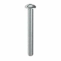 Machine Screw: #6-32 Thread Size, 1 1/4 in Lg, Steel, Zinc-Plated, Button, Torx®/Star, 100 PK (MPN 400020)
