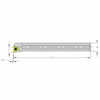 ULTRA-DEX USA Indexable Boring Bar: HM12J STUPL3 (MPN 940-000-083)