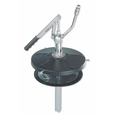 WESTWARD Hand Pump: Lever Action, Pump with Spout, Aluminum/Brass/Nitrile/Steel/Zinc Housing - Lever Handle Grease Drum Pumps