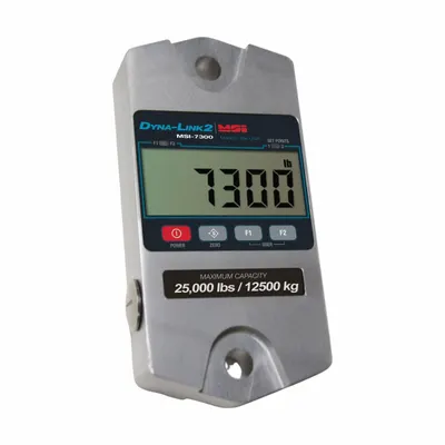 MSI Crane Dynamometer: 25,000 lb Wt Capacity - Imperial, +/-0.1% Accuracy, 10 lb - Dynamometers