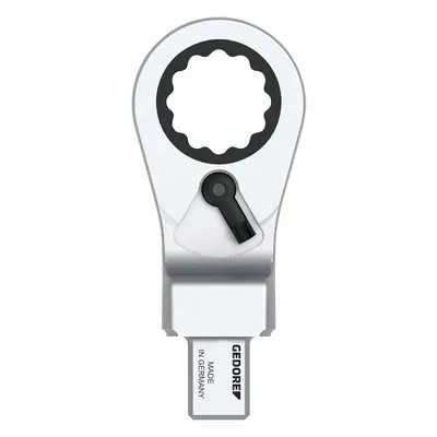 GEDORE Interchangeable Torque Wrench Head: 9mm x 12mm Drive Size - 12-Point Box End Torque Wrench Heads