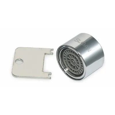 SLOAN Outlet: 1.5 gpm Flow Rate, Laminar Flow Outlet, Metal, Chrome Finish - Faucet Aerators & Outlets
