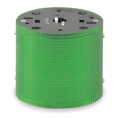 FEDERAL SIGNAL Tower Light Module: Flashing/Steady, 120V AC, Green, 3 15/16 in Overall Dia - Multimode Light Modules