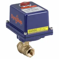 DYNAQUIP CONTROLS Electrically Actuated Two-Way Ball Valve: 3/4 in, Brass, 120V AC, FNPT x FNPT (MPN 189024B.1)