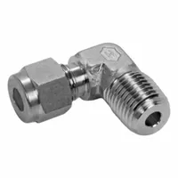 HAM-LET Compression Fitting Adapter: 5/16 in OD x 1/4 in Pipe Fitting Size, Tube x MNPT (MPN 769L SS 5/16X 1/4)