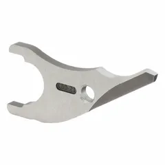 Replacement shear blade for power shears and nibblers. Designed for cutting sheet metal in fabrication, HVAC ductwork, and metalworking applications.