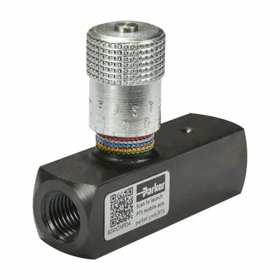 Parker Flow Control Valve: 15 gpm Max Flow Rate, #10 SAE O-Ring Boss, #10 SAE O-Ring Boss - General Purpose Flow Control Valves