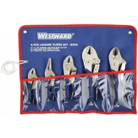 Locking Pliers Set: Curved/Flat/Long Nose, 2 in_1 1/2 in_1 3/4 in_1 1/8 in_1 7/8 in Max Jaw Opening