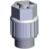 SMC Plug: 1/4 in Size, Compression, PFA (MPN LQ3-2P07-2)