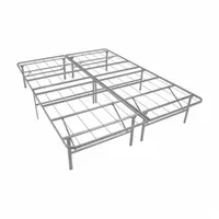 RIZE Bed Base: King Fits Mattress Size, 79 in Overall Lg, 75 in Overall Wd, 14 in Overall Ht, Steel (MPN PB66)
