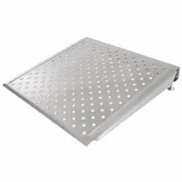 Wheelchair Ramp: Wheelchair Ramp, Silver, ADA, 2 in Min Service Ht, 3 ft Usable Wd, Punched (MPN ATR60024)