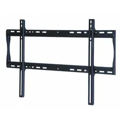 Steel fixed television mount with powder-coated black finish. Designed for wall installation of flat-screen TVs from 39 to 75 inches, supporting up to 175 lb. Includes all necessary mounting hardware. Suitable for stationary display setups in commercial or residential environments.