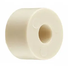 Oven handle spacer used to maintain correct spacing and alignment of the handle assembly. Fits select Whirlpool ovens as a replacement part for the original component.