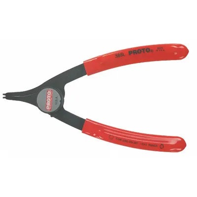 PROTO Retaining Ring Plier: External/Internal, For 1 7/16 in to 1 3/4 in Bore Dia - Convertible Retaining-Ring Pliers