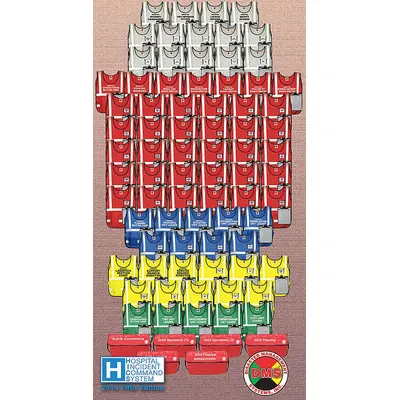 DISASTER MANAGEMENT SYSTEMS HICS 2014 Vest Kit: Safety Vest ANSI Class Class 1, Assorted - Legend Insert Safety Vest