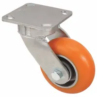 APPROVED VENDOR Plate Caster: Debris-Resistant/Quiet-Roll, Swivel, Polyurethane, 5 in Wheel Dia (MPN CDP-G-97)