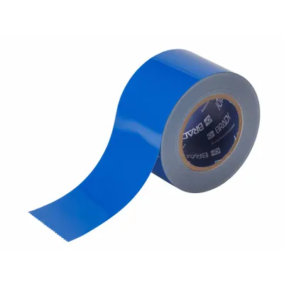 BRADY Floor Marking Tape: Gen Purpose, Solid, Blue, 3 in x 100 ft, 8 mil Tape Thick - General Purpose Floor Marking Tape