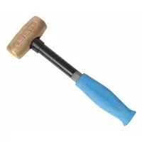 Mallet: Steel Handle, 1 1/2 lb Head Wt, 1 1/2 in Dia, 3 1/2 in Head Lg, 12 in Overall Lg (MPN AM15CUCG)