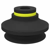 PIAB Vacuum Pad: Bellows, w/o Adapter, 53.59 mm Pad Dia, Food Grade Silicone Rubber, Clear, 50A, B50 (MPN B50.21)
