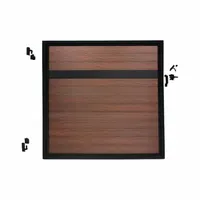 EUROFENCE Adjustable Fence Gate: 4 ft Overall Wd, 6 ft Overall Ht, Black, Aluminum (MPN EF 63402)