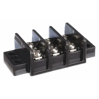 OEM Barrier Terminal Strip: 3 Poles - Surface Mount Barrier Strips