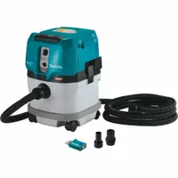 MAKITA Portable Cordless Shop Vacuum: Cordless, HEPA, Dry, 4 gal Tank, Bare Tool, 148 cfm (MPN GCV04ZUX)
