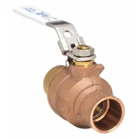 APOLLO Manual Two-Way Ball Valve: 1 1/2 in Size, Brass/Bronze, Straight, Sweat x Sweat, Two-Piece (MPN 77CLF20727A)