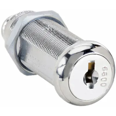 DELTA LOCK Cam Lock: Std Keyed Cam Lock, Keyed Alike, Zinc Die-Cast, Chrome-Plated - Keyed Cam Locks