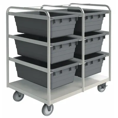DURHAM MFG High-Strength Corrosion-Resistant Vertical Rack-Style Tub Cart - High-Strength Corrosion-Resistant Vertical Rack-Style Tub Carts