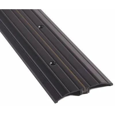 NATIONAL GUARD 8424DKB-36 Aluminum Fluted Saddle Threshold, 3 ft - Saddle Thresholds
