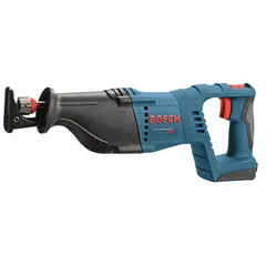 The BOSCH CRS180B is a cordless reciprocating saw (tool only) with a straight body design. It delivers up to 2,700 strokes per minute with a 1 1/8 in stroke length. Suitable for cutting wood, metal, and plastic in demolition, plumbing, and electrical applications.