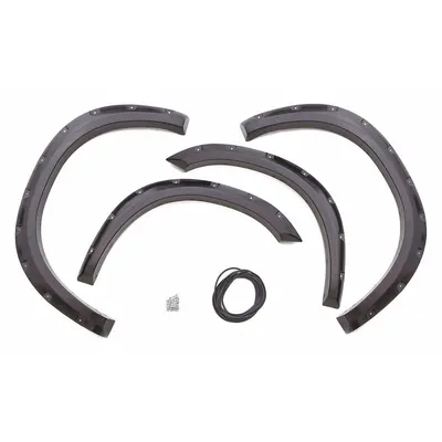 LUND Fender Flares: Fender Flares, Rivet, ABS, 2002 to 2009 Dodge Ram 1500, 2500