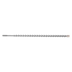 SDS-Max drill bit for concrete and masonry. Overall length 36 in, maximum drilling depth 31 in. For use with rotary hammers in heavy-duty drilling applications.