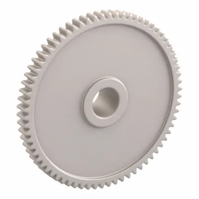 KHK GEARS Spur Gear: Module m 0.5, 70 Teeth, 6 mm Bore Dia, Duracon, 20° Pressure Angle - Metric Spur Gears with Standard Hub