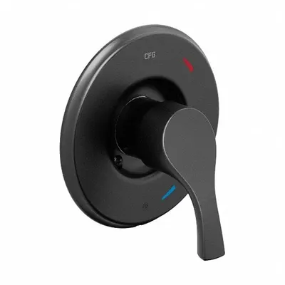 CFG Shower Valve Trim: Compatible Product Type 45311, Circle Trim Plate, Stainless Steel - Handle & Trim Kits for Bathtubs & Showers