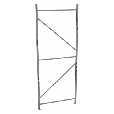TENNSCO Bulk Storage Upright Frame: 120 in Overall Ht, 14 ga, 17,000 lb Load Capacity - Standard Welded Uprights for Bulk Racks