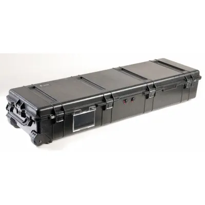 PELICAN 1770NF Standard Long Case, No Foam, Black, 4 Wheels, 36 lb - Standard Long Cases