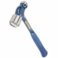 Steel ball-peen hammer with plain grip, 32 oz head weight, 1 5/8 in face diameter, and 14 in overall length. Used for shaping metal, striking chisels, and rounding rivet heads in metalworking and fabrication